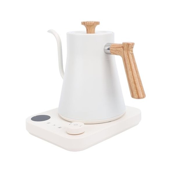 Bouilloire électrique à Col de Cygne avec Contrôle de la Température, Bouilloire électrique pour café et thé avec Minuterie à