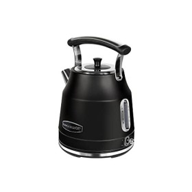 Rangemaster RMCLDK201BK Bouilloire électrique sans fil classique 1,7 L 3 kW avec ébullition rapide et silencieuse, protection