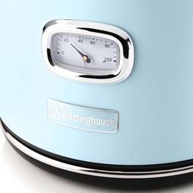 Westinghouse Bouilloire rétro pour eau avec indicateur de température et de niveau deau, avec filtre anti-calcaire et protec
