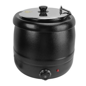 Thermos électrique 10L, Bouilloire à Soupe 400W avec Doublure Amovible en Acier Inoxydable, Isolation Thermique, Chauffe-soup