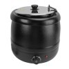 Thermos électrique 10L, Bouilloire à Soupe 400W avec Doublure Amovible en Acier Inoxydable, Isolation Thermique, Chauffe-soup