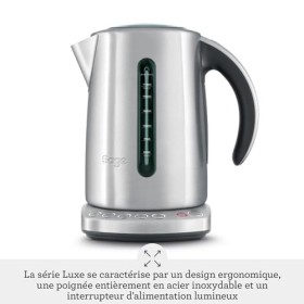 Sage - The Smart Kettle - Bouilloire Électrique Silencieuse et sans Fil - Ébullition Rapide - Acier Inoxydable Brossé