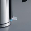 Cloer 4909 Bouilloire Elèctronique, Couvercle à loquet amovible, 1,2 litres, 2000 W, boîtier en acier inoxydable mat