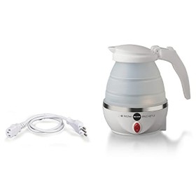 Macom Just Kitchen 862 Space Kettle Bouilloire électrique pliable gain de place de voyage, blanc