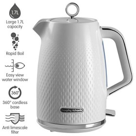 MORPHY RICHARDS Bouilloire 1,7L Verve Blanc