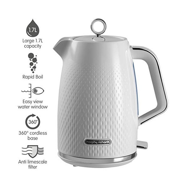 MORPHY RICHARDS Bouilloire 1,7L Verve Blanc