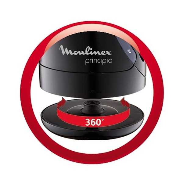 Moulinex - BY1078 - Bouilloire Electrique, 2400 watts, Noir