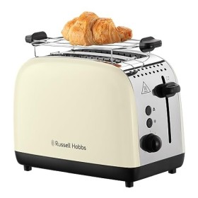 Russell Hobbs Bouilloire Electrique [Ultra Compacte] Colours Plus Crème 1L, Ebulltion rapide, Ecoulement parfait, Niveau dE