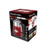 Russell Hobbs Bouilloire Electrique [Design Vintage Premium] Retro Rouge 1,7L, Ebullition Rapide, Jauge Température, Couverc