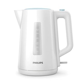 Philips Domestic Appliances Bouilloire Électrique - 1.7 L, Couvercle à Ressort et Voyant Lumineux, Socle 360°, Blanc HD9318/