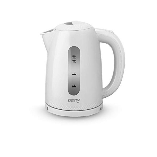 CAMRY CR 1254 W bouilloire électrique, Plastique, blanc