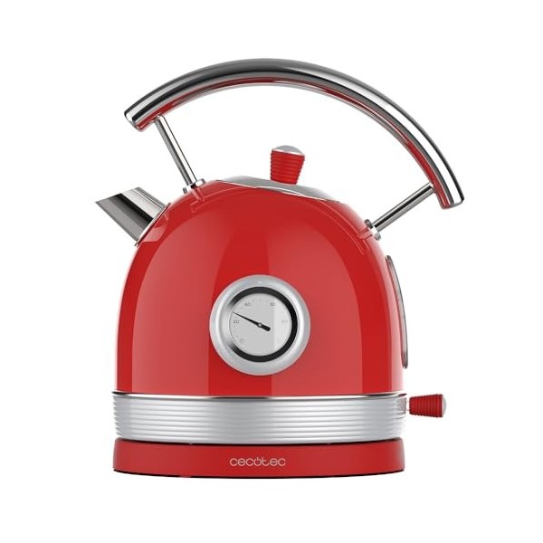 Cecotec Bouilloire électrique ThermoSense 420 Light Blue 1,8 litre de capacité 2200 W Compteur de température Base 360 ° Acie