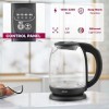 Zilan, Bouilloire en verre à écran numérique et LED, différentes couleurs,1.7lt, 5 réglages différents de la température, Bou