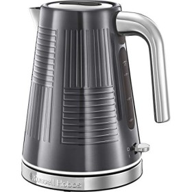 Russell Hobbs Bouilloire Electrique [Design Premium] Geo Steel 1,7 L, 2400 W, Ebullition Rapide, Ecoulement Parfait, Ouvertu