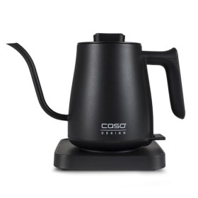 CASO Coffee Classic Kettle - bouilloire électrique, design noir mat de haute qualité avec bec verseur incurvé, intérieur en a