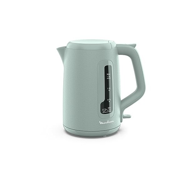Moulinex Bouilloire électrique, 1.7 L, Indicateur 1 tasse, Filtre anticalcaire, Boule à thé incluse, Remplissage et nettoyage