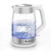 Moulinex Bouilloire en verre, Bouilloire électrique, Graduations, Capacité de 1.7L, Facile à nettoyer, Blanc, BY6R5130