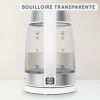 Moulinex Bouilloire en verre, Bouilloire électrique, Graduations, Capacité de 1.7L, Facile à nettoyer, Blanc, BY6R5130