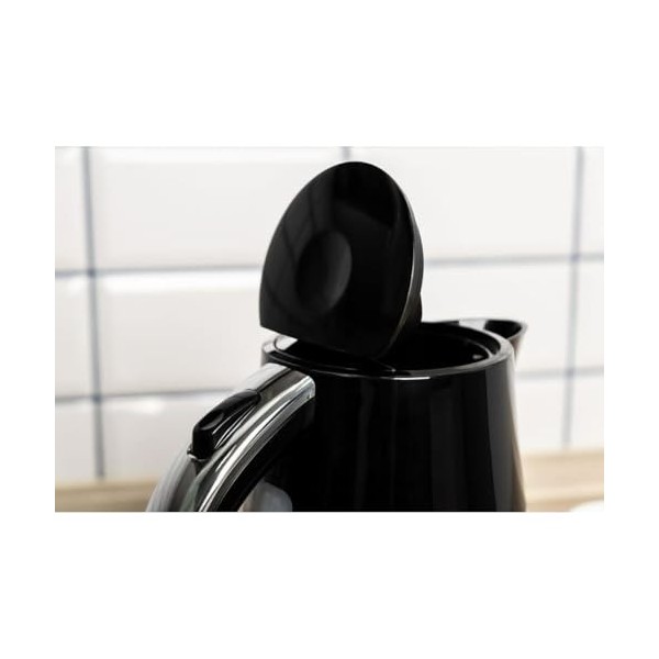 eldom Bouilloire C270C - Capacité : 1,7 l - Haute performance - Design rétro classique - Indicateur de niveau deau - Noir
