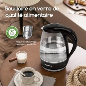 Aigostar Adam 30GOM - Bouilloire électrique en cristal avec illumination LED, capacité de 1,7 litres, puissance de 2200W, san