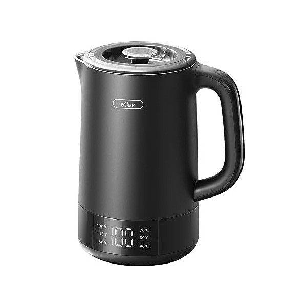 Bear 6 Températures Avec 1.7L Bouilloire En Acier Inoxydable 304, Interrupteur Tactile Pour Micro - Ordinateur,1800-2200W, Sa