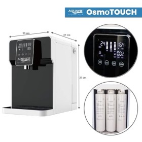 Aquavie Technologie - OsmoTOUCH - Fontaine à Eau Purifiée par Osmose Inverse et Stérilisation - Distributeur Instantané deau