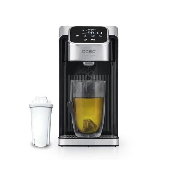 CASO HW 770 Advanced Distributeur deau chaude en quelques secondes, 13 niveaux de température 40-100 °C , fonction de mémoi