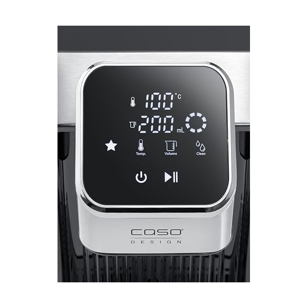 CASO HW 770 Advanced Distributeur deau chaude en quelques secondes, 13 niveaux de température 40-100 °C , fonction de mémoi