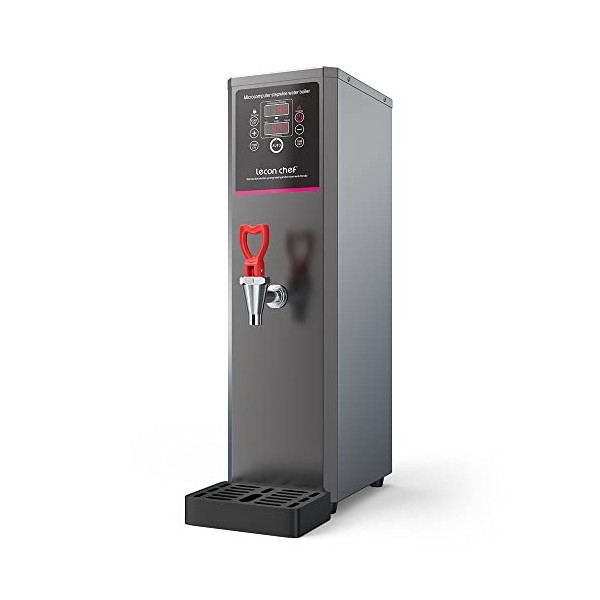 Lecon Distributeur deau chaude, 15 l, en acier inoxydable, 3000 W, chauffage rapide, machine à eau chaude électrique, avec m