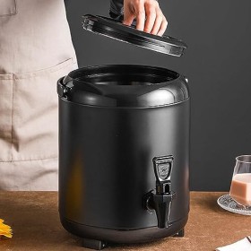 Wakects Distributeur de boisson isolé, 12 l, distributeur deau chaude, isolé pour thé, écran LCD, distributeur de thé, urne 