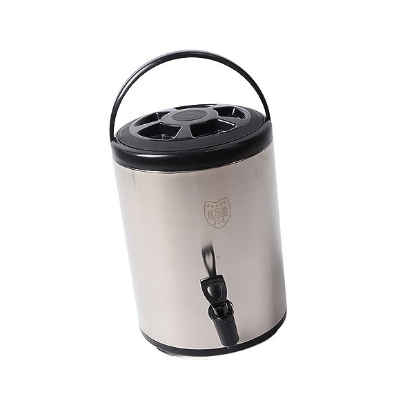 Distributeur de boissons isotherme en acier inoxydable 304 8 litres - Distributeur de boissons chaudes et froides - Seau doub