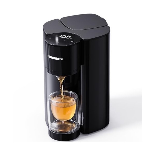 Branditz InstantHeat - Distributeur deau chaude 2,7L avec filtre à charbon - Bouilloire instantanée - Écran tactile réglable