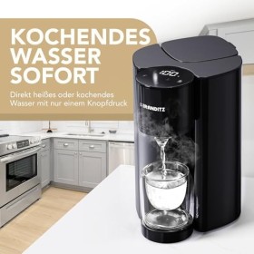 Branditz InstantHeat - Distributeur deau chaude 2,7L avec filtre à charbon - Bouilloire instantanée - Écran tactile réglable