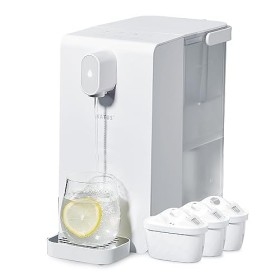 Watus Distributeur deau chaude, distributeur deau instantanée, avec filtration et chauffage, comprend 3 cartouches filtrant