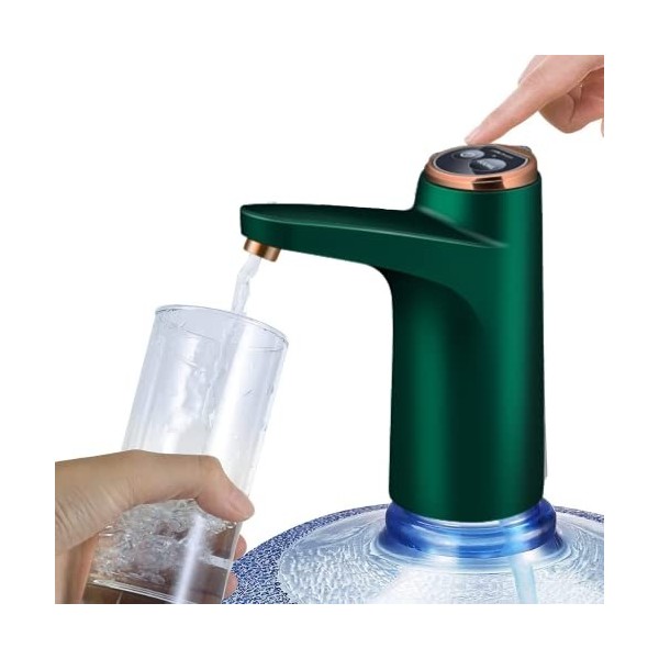 Distributeur deau NK - Indicateur LED, batterie USB rechargeable de 1500 mAh, matériau en silicone, compatible 4,5L 5L 7,5L ...