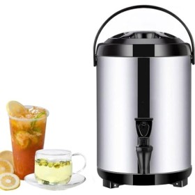 Distributeur deau Chaude et Froide,Bouilloire Thermostat,Distributeur de Boisson en Acier Inoxydable,Grande Capacité,10-12 H