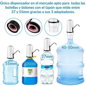 MovilCom® - Distributeur deau Froide et Chaude électrique | Distributeur deau avec 3 adaptateurs | Pompe à Eau USB modèle 0