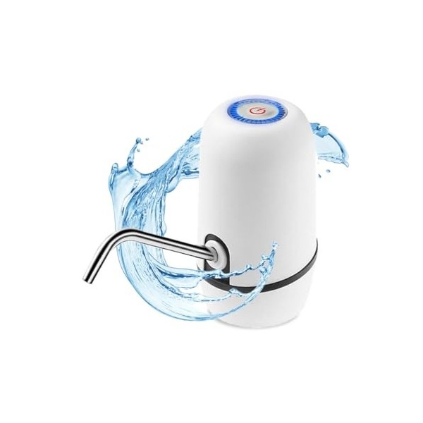 NK Distributeur deau en Bouteille Automatique - Chargeur USB, en Acier, sans BPA, Eau Froide, 1200mAh, Carafes et Bouteilles