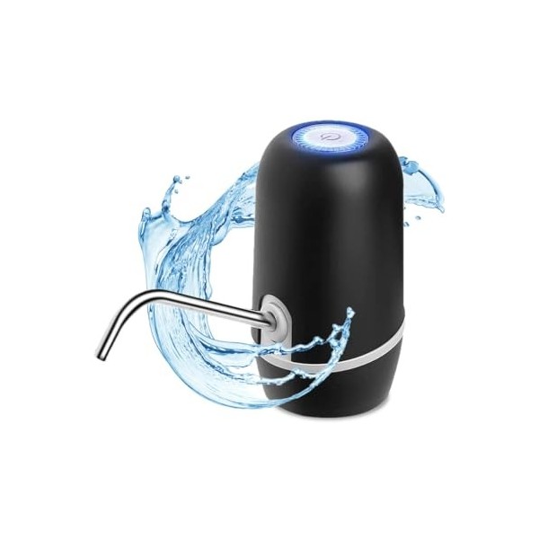 NK Distributeur deau en Bouteille Automatique - Chargeur USB, en Acier, sans BPA, Eau Froide, 1200mAh, Carafes et Bouteilles