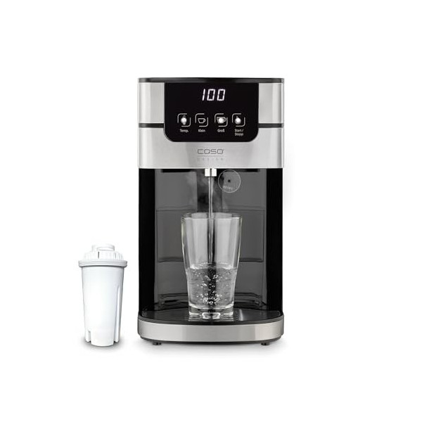 CASO PerfectCup 1000 Pro - Distributeur deau chaude turbo, en quelques secondes, 2600 W, réservoir deau amovible de 4 litre
