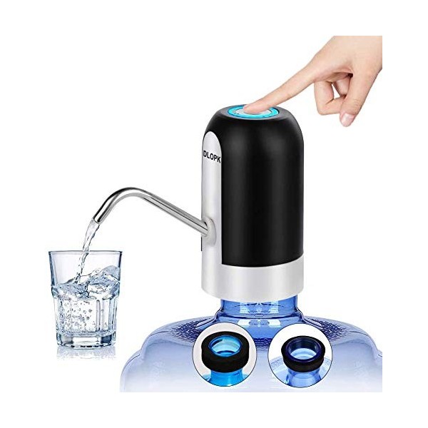 DLOPK Distributeur deau, 5 Gallon USB Recharge automatique Pompe à eau portable électrique, amovible, adaptée à lutilisatio