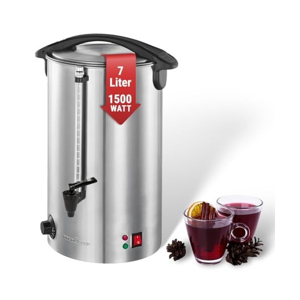ProfiCook® Distributeur de boissons chaudes | Chauffage | Maintien au chaud | Vin chaud, café, thé, punch ou soupes | Boîtier