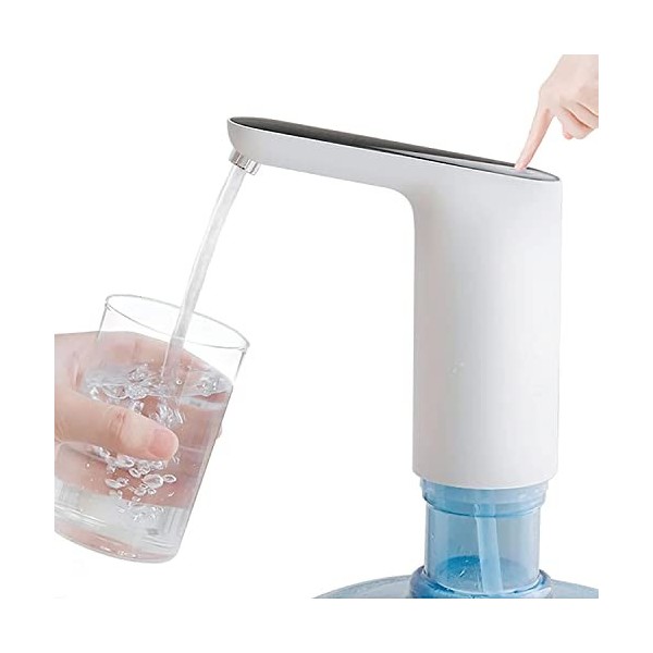 Distributeur deau en Bouteille,Pompe à Eau Potable électrique intégrée 1200 mAh Batterie Rechargeable Interrupteur de Contac