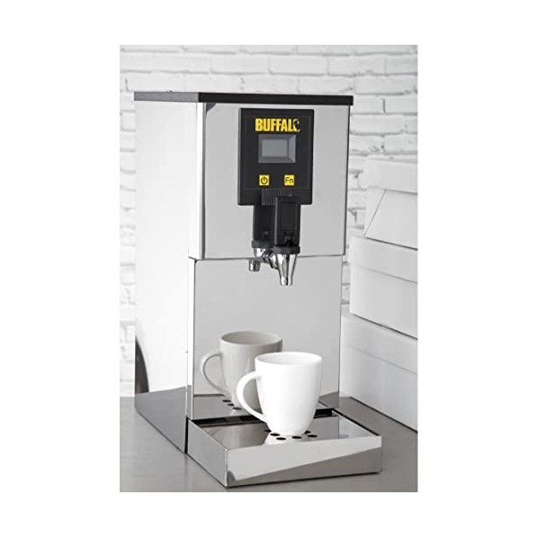 Buffalo Chaudière à eau 3 kW 10 litres - Remplissage automatique avec filtration - Urne deau en acier inoxydable pour thé et