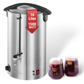 Profi Cook PC-HGA1111 - Distributeur de boissons chaudes et/ou vin chaud - Capacité 16 litres - 1500 Watts - Contrôle électro