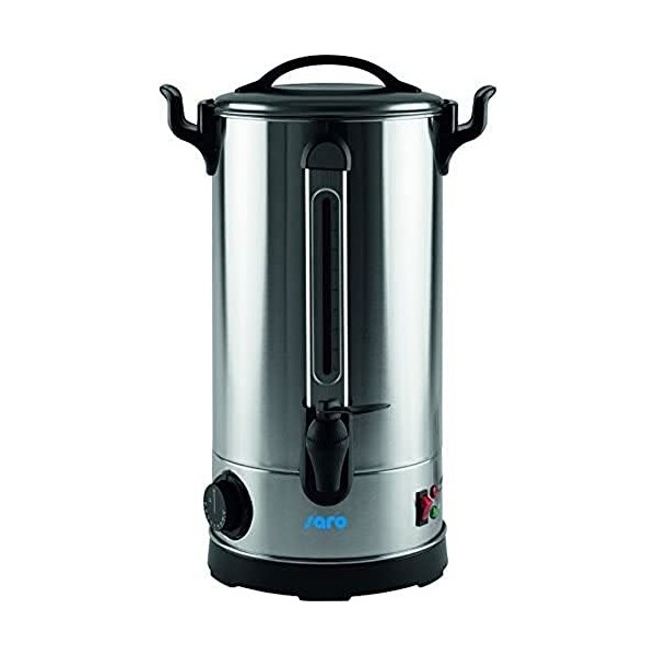 Saro Ancona 213-7510 Distributeur de vin chaud et deau chaude en acier inoxydable 9 l