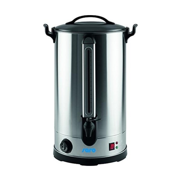 Saro Ancona 30 213-7515 Distributeur de vin chaud et deau chaude en acier inoxydable 27 l