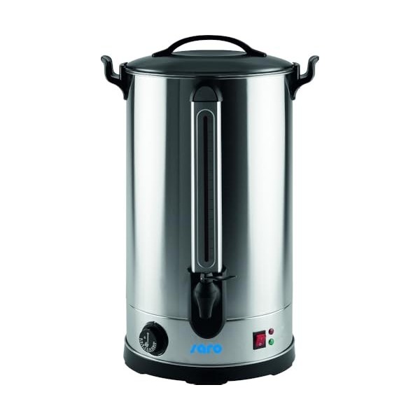 Saro Ancona 30 213-7515 Distributeur de vin chaud et deau chaude en acier inoxydable 27 l
