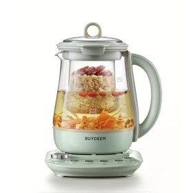 BUYDEEM K1594T Health-Care Beverage Tea Maker and Kettle, 10 en 1, programmable, 1,5 l, vert cozy