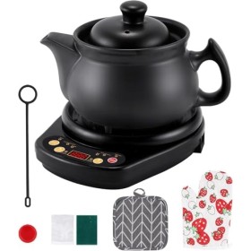 MXBAOHENG Théière électrique chinoise en céramique 220 V pour herbes jusquà 600 g